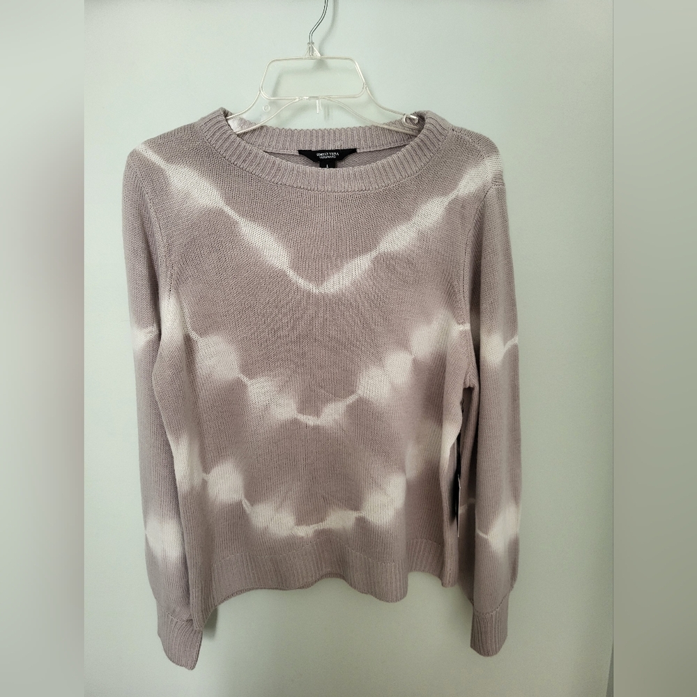 Women's Simply Vera Vera Wang Crewneck Tie-Dye Sweater‎ Size Large New V Effect
